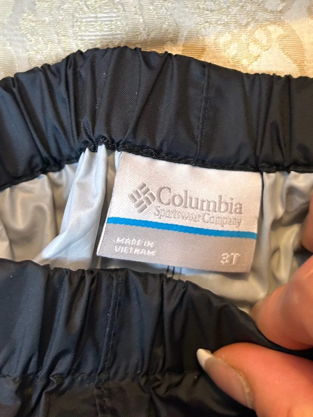 Baby Columbia Purple Hooded Jacket with Black Snow Pants